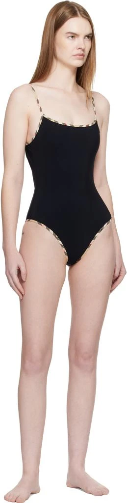 Burberry Black Check Trim Swimsuit 4