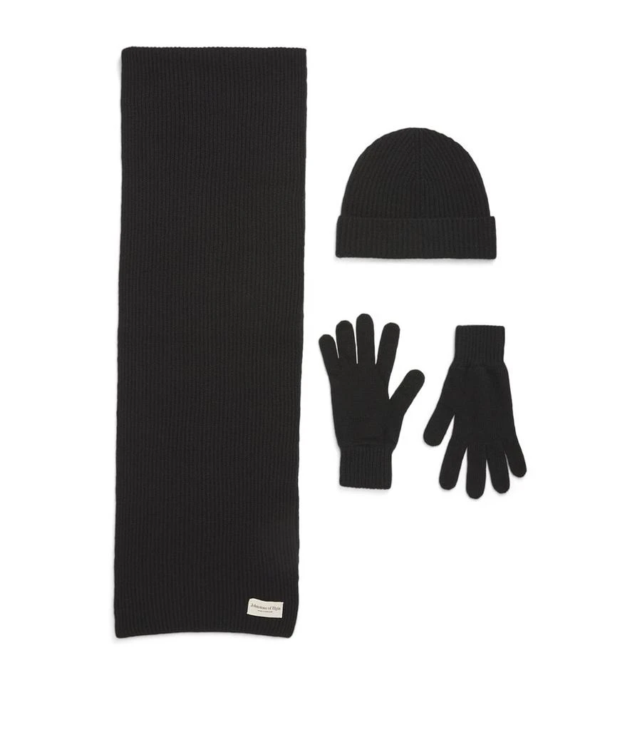 Johnstons of Elgin Cashmere Hat, Scarf and Gloves Gift Set 1