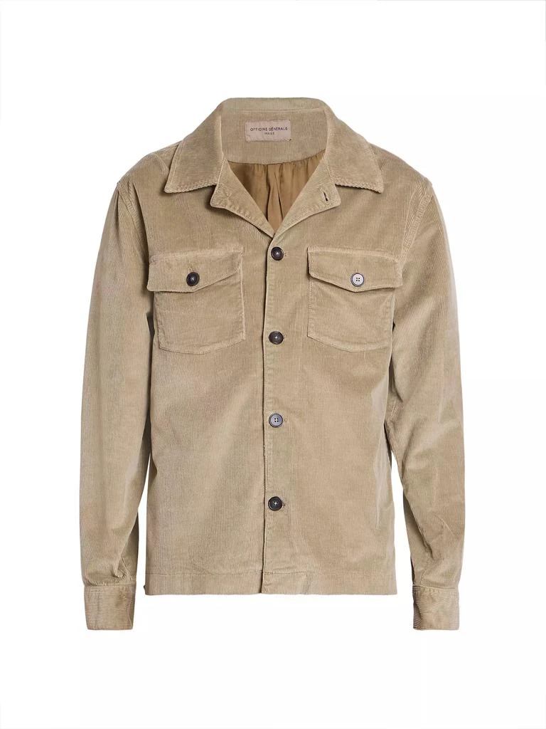 Officine Générale Aylan Cotton Corduroy Overshirt 1