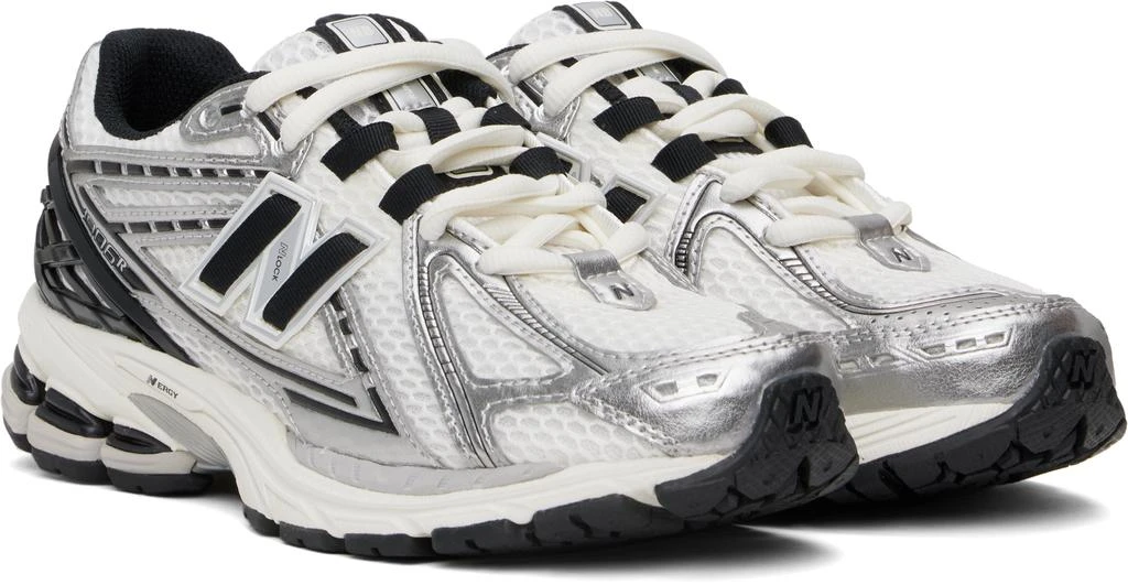 New Balance White & Silver 1906R Sneakers 4