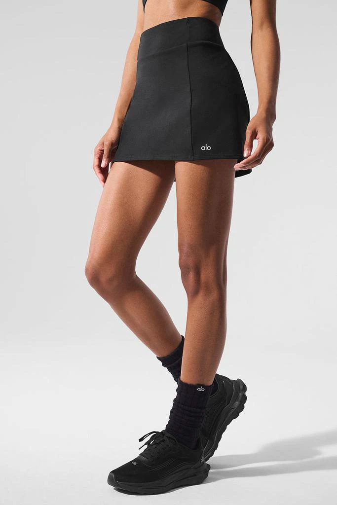 Alo Airbrush High-Waist Good Form Tennis Skirt - Black 4