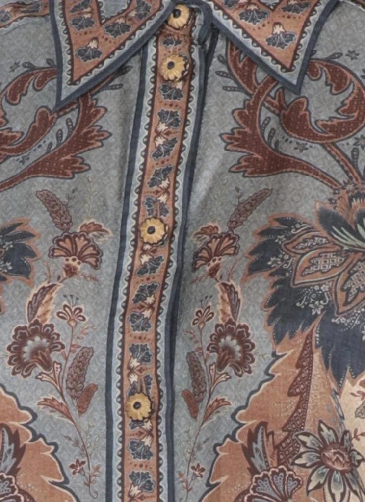 Zimmermann Ascension Silk Shirt With Contrasting Floral Pattern 4