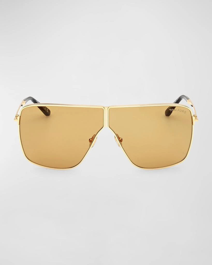 Tom Ford Men's Huxley Metal Shield Sunglasses 3