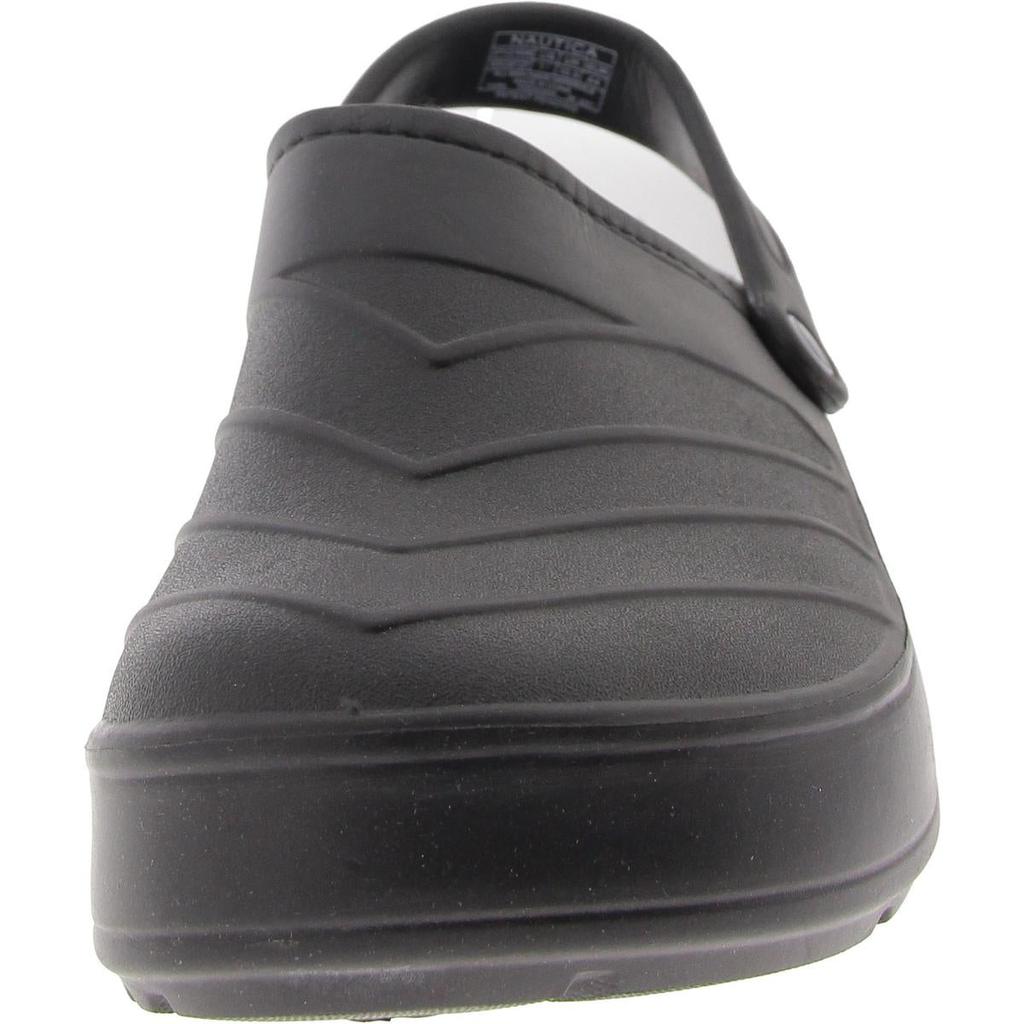 Nautica River Cost Cozy Mens Faux Fur Lined Slip On Clogs