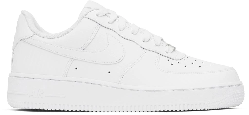 NIKE White Air Force 1 '07 Texture Sneakers 1
