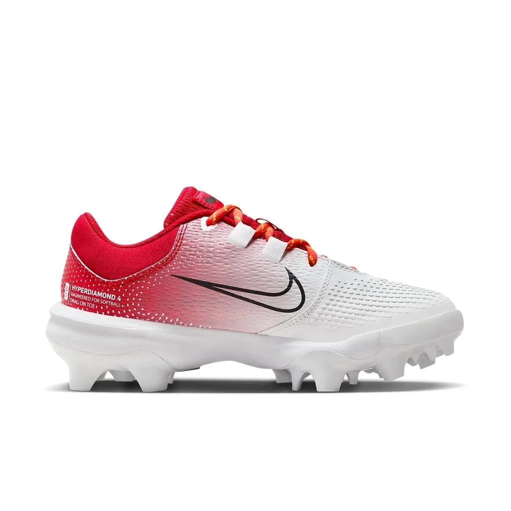 NIKE Hyperdiamond 4 Pro MCS DC8990-600 Women Red White Softball Cleats UWU686 2