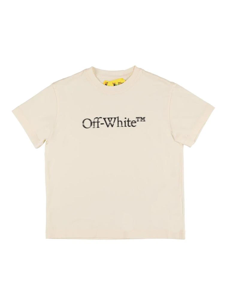 Off-White Bookish Bit Logo Cotton T-shirt