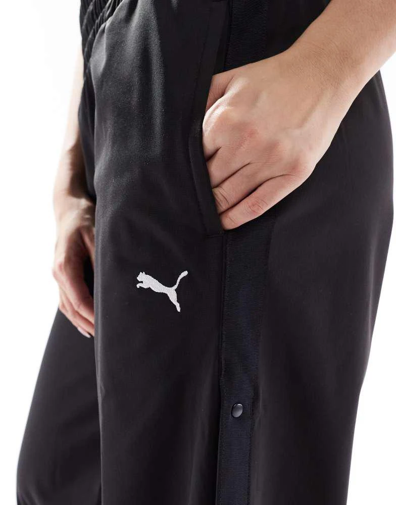 Puma Puma Wardrobe ess low rise popper pants in puma black 3