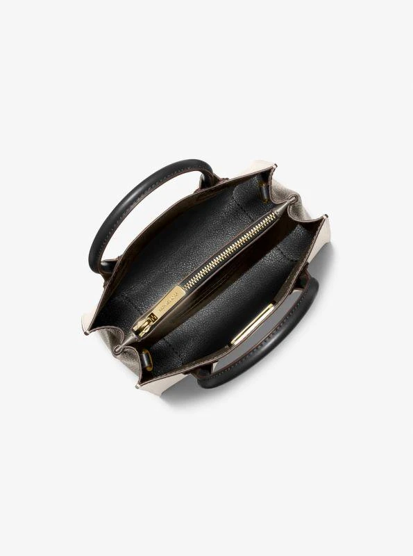 Michael Kors Mercer Medium Two-Tone Pebbled Leather Crossbody Bag 2