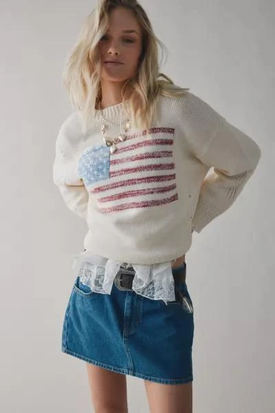 BDG BDG American Flag Crew Neck Sweater 1