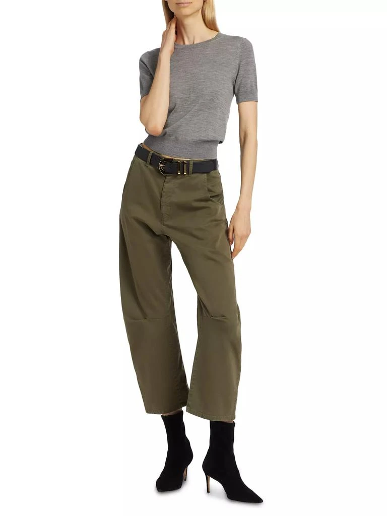 Nili Lotan Leilani Merino Wool Short-Sleeve Sweater 2