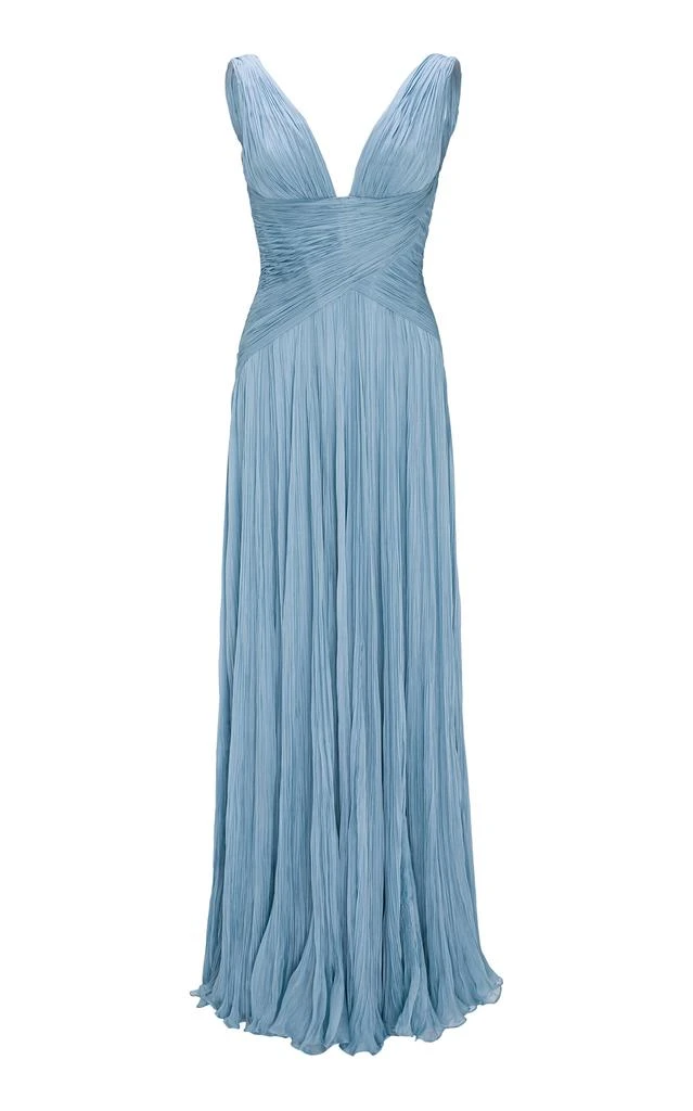 marmar green dress RUCHED SILK SATIN OFF SHOULDER GOWN Green / 34 / Roseya main image 0