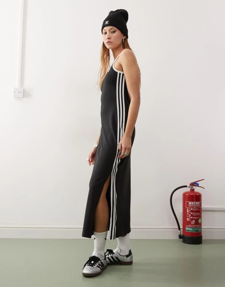 Adidas adidas Originals Adicolor 3-Stripes Tank Maxi Dress in black - Dresses & Skirts - Free Shipping - BeyondStyle Adidas adidas Originals Adicolor 3-Stripes Tank Maxi Dress in black - Dresses & Skirts - Free Shipping - BeyondStyle
