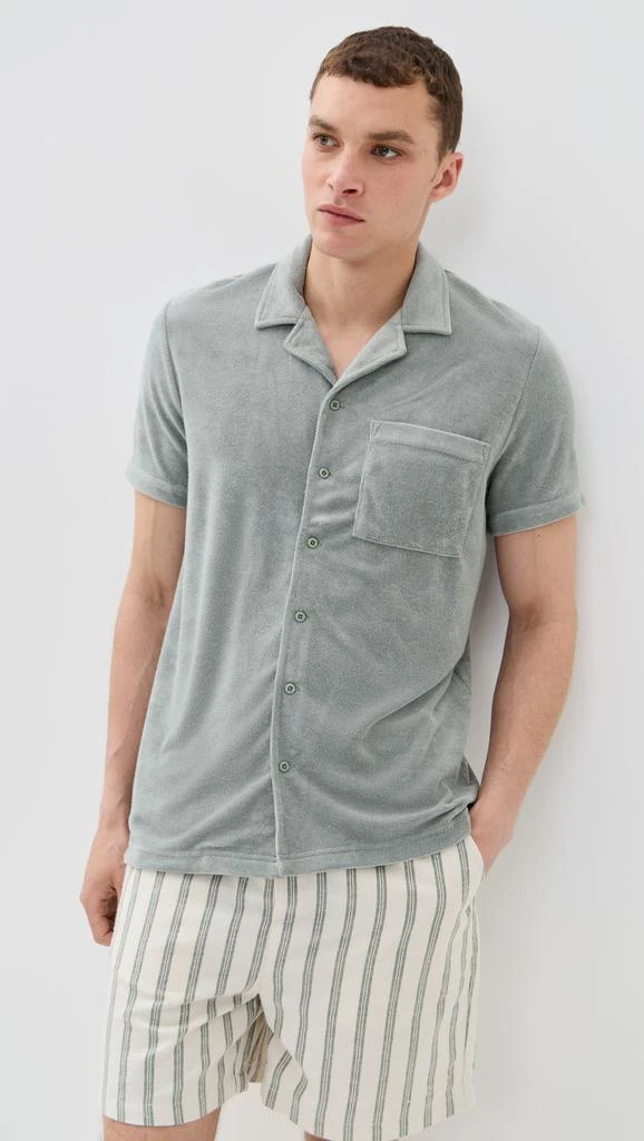 Onia Towel Terry Camp Shirt 6