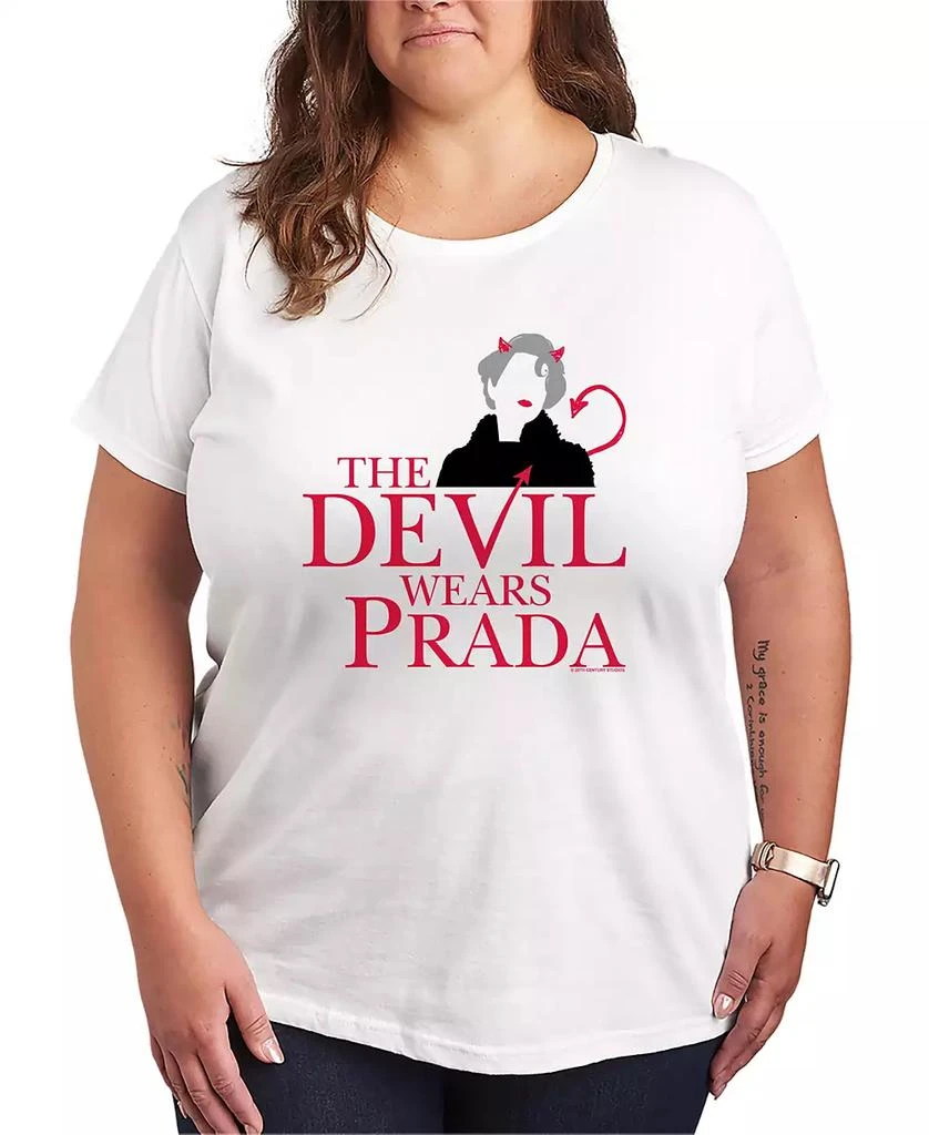 Hybrid Apparel Plus Size The Devil Wears Prada Miranda logo Short-Sleeve T-Shirt