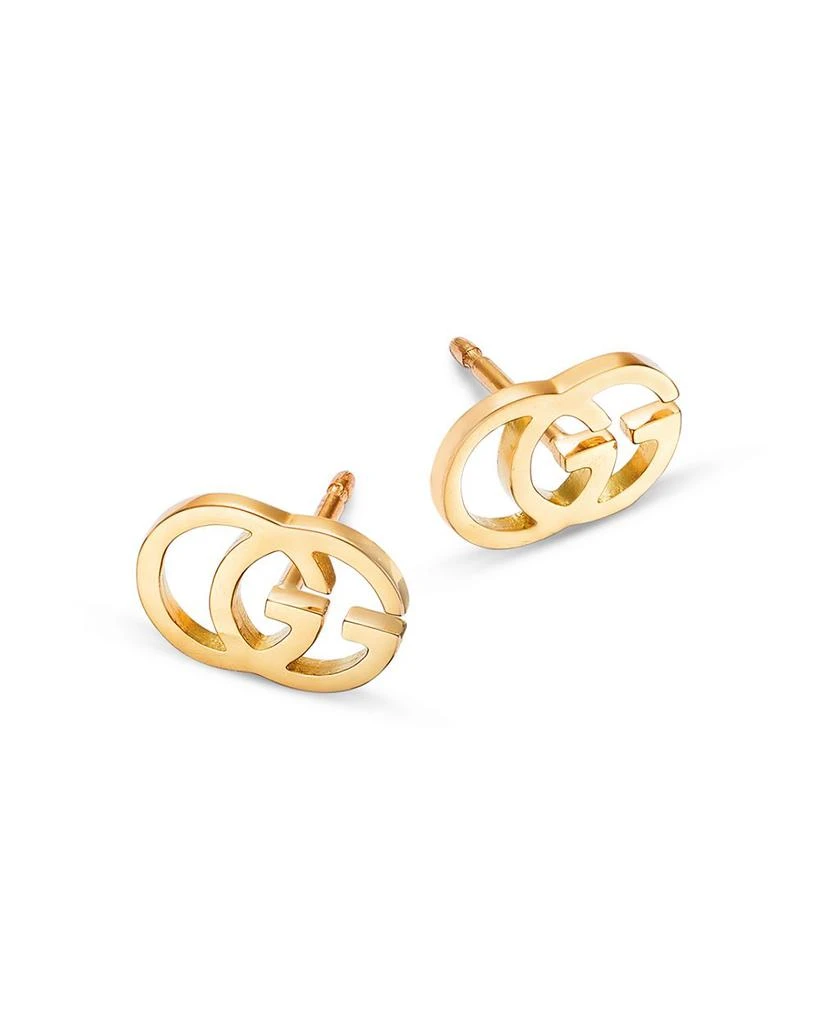 Gucci 18K Yellow Gold Running G Stud Earrings 3