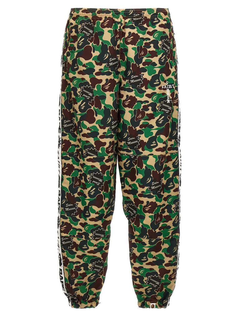 Shop Khaki ABC Camo Crystal Stone Sweatpants on Sale at