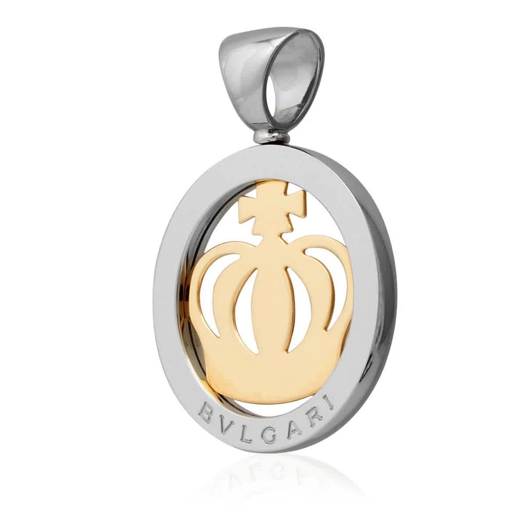 Bvlgari Bvlgari Ladies 18k Yellow Gold  and Steel Tondo Crown Pendant 2