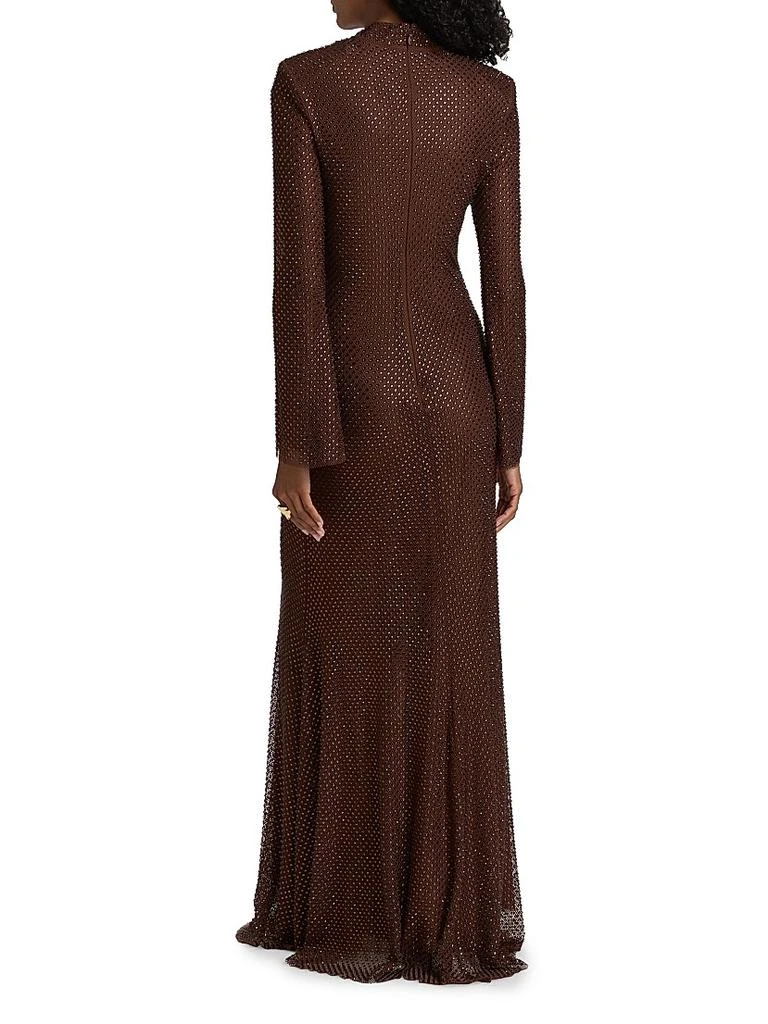 chinese dress ladies Self-Portrait Ribbed Knit Midi Dress S main image 1