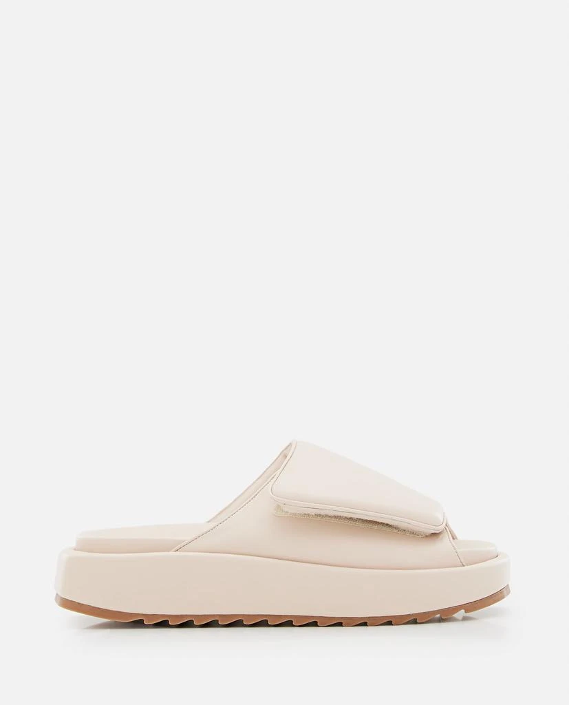 GIA BORGHINI 40mm Gia 1 Leather And Scuba Sandals 1