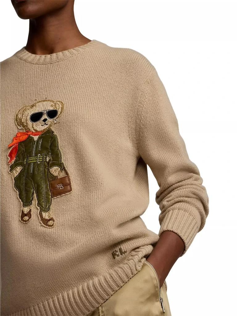 Ralph Lauren Aviator Bear Cashmere Sweater 6