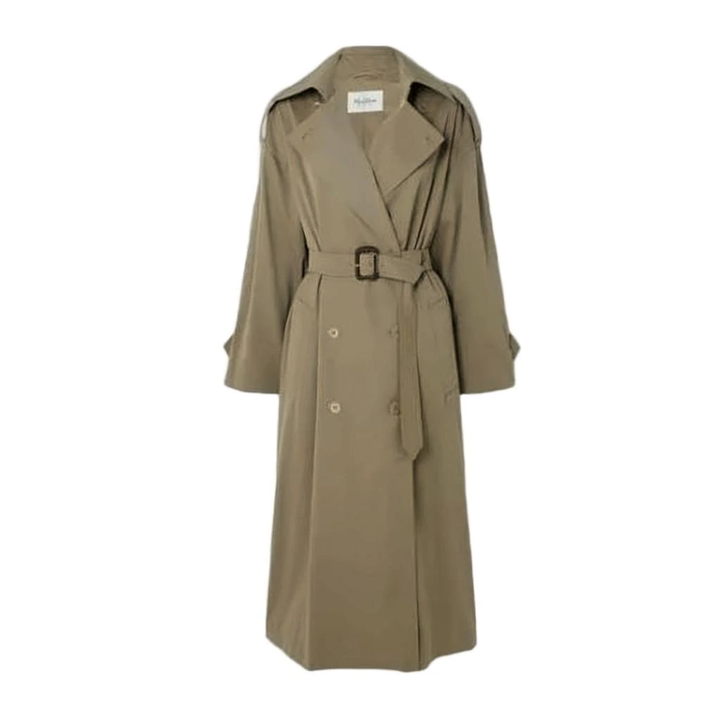 Max Mara Double-Breasted Long Trench Coat