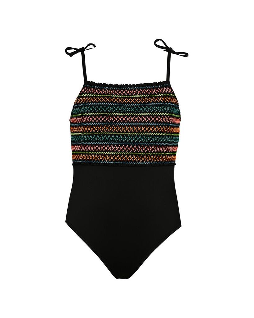 Hobie HOBIE Smocked High-Neck One-Piece