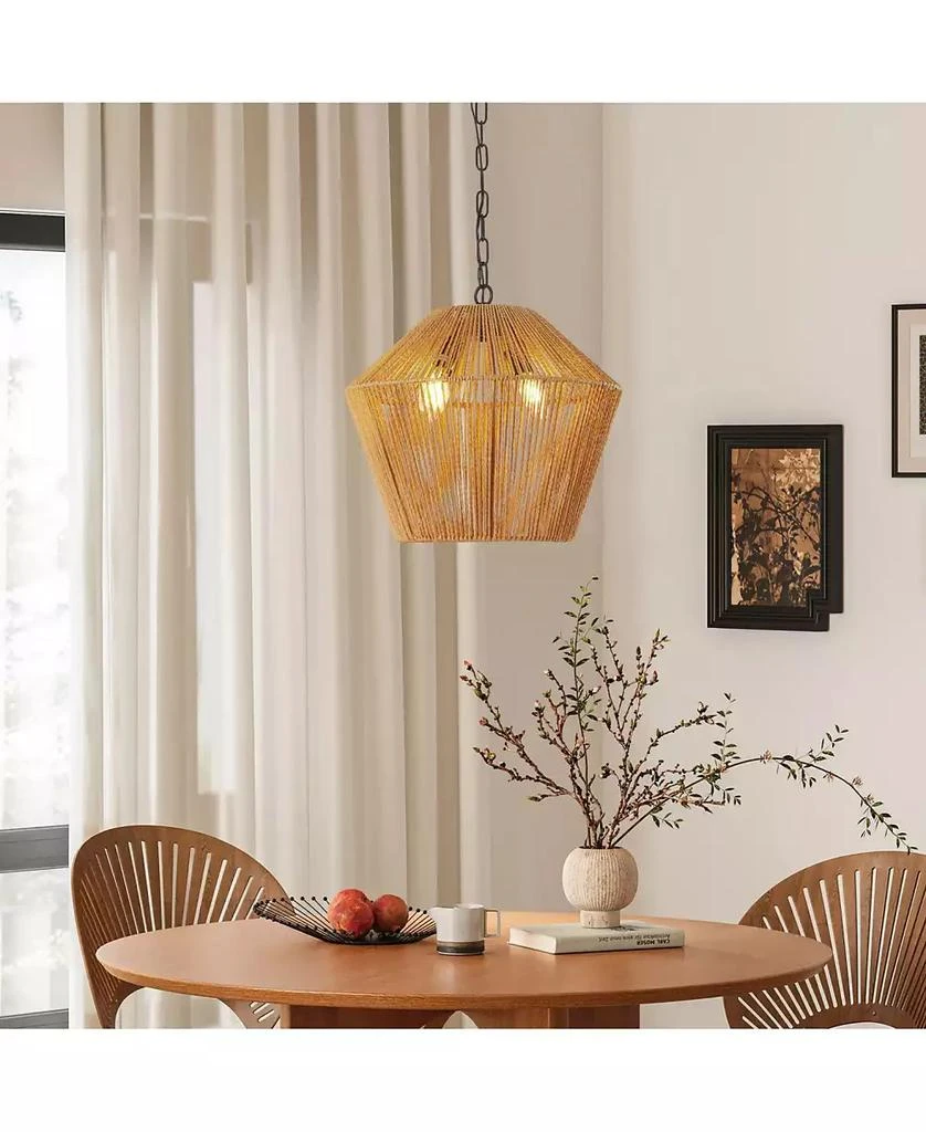Streamdale Furniture Boho Hemp Rope Pendant Light