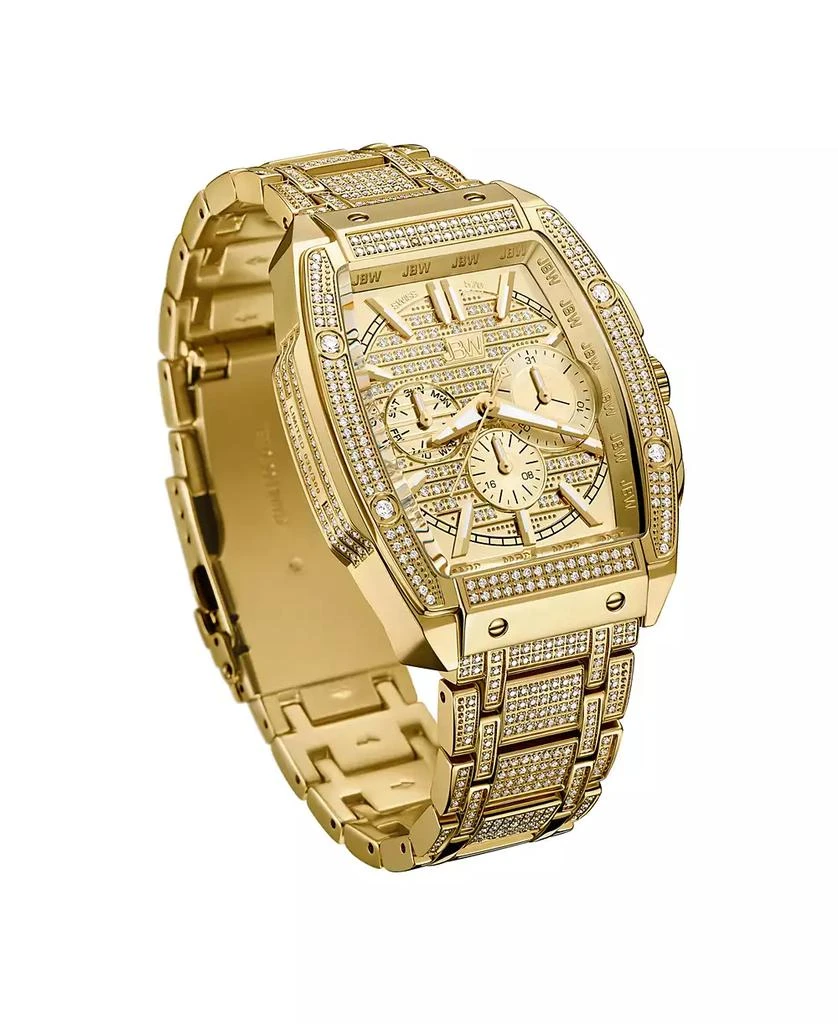 Jbw Men's Echelon Platinum Series Diamond (3 ct. t.w.) 18K Gold-Plated Stainless Steel Watch, 41Mm 3