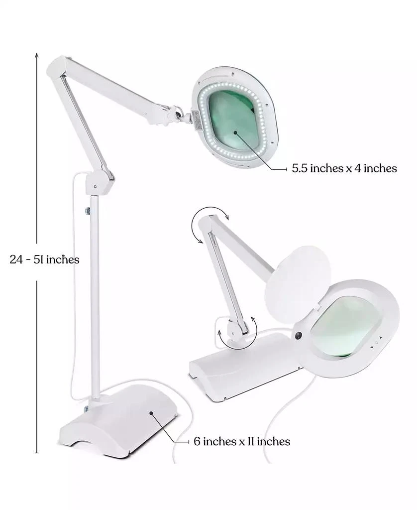 Brightech Lightview Pro LED 2-in-1 Magnifier Floor or Desk Lamp (2.25x) 5 Diopter 4