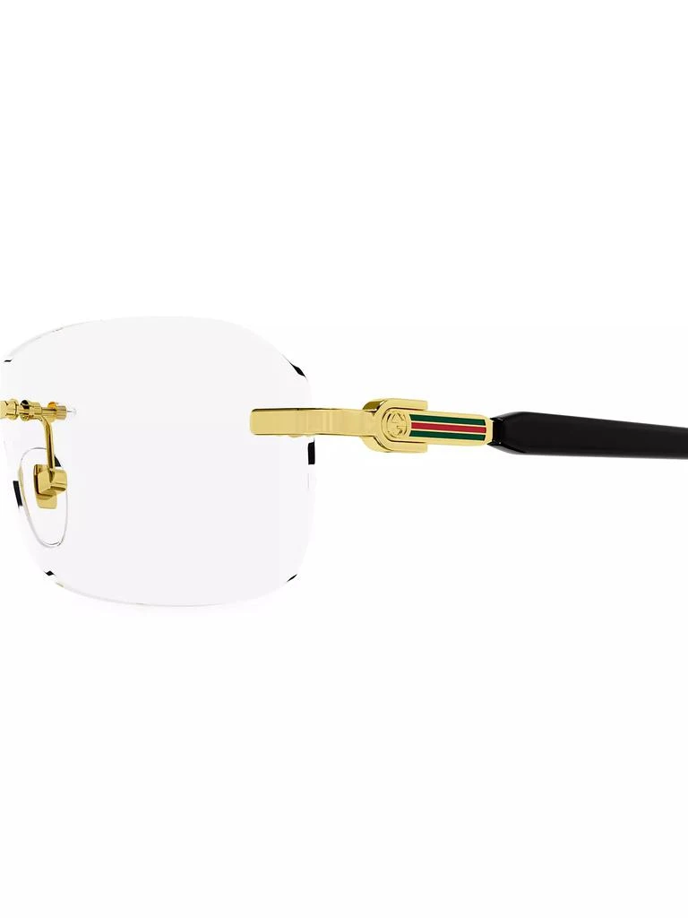 Gucci 125th Street 55MM Rimless Optical Glasses 4