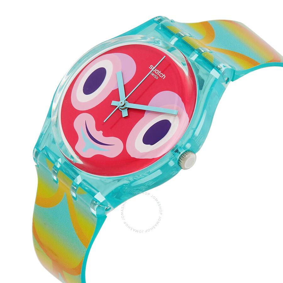 Swatch Mr Blubby Quartz Pink Dial Unisex Watch GL120