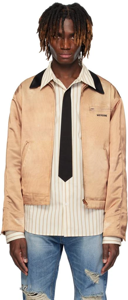 We11done Beige Printed Work Jacket 1