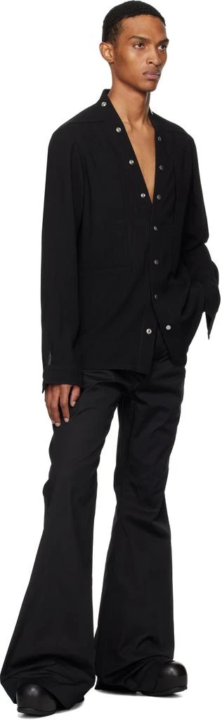 Rick Owens Black Concordians Larry Fogpocket Shirt 4
