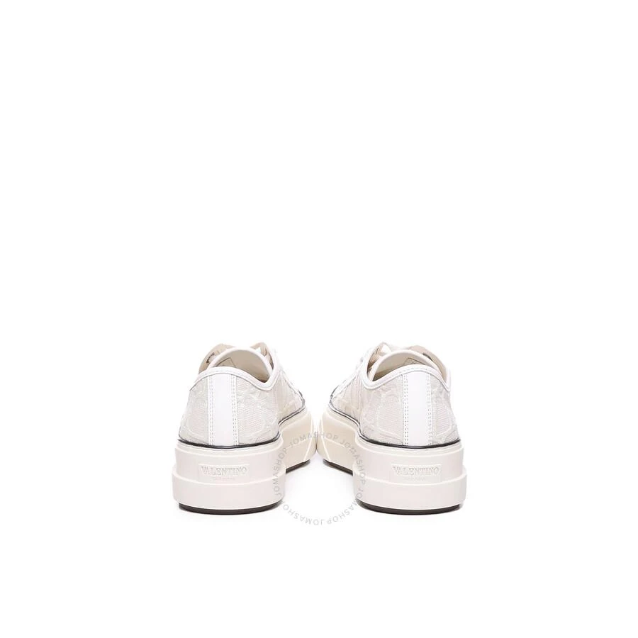 Valentino Ladies Ivory/Fondant/Black Toile Iconographe Platform Low Top Sneakers 2