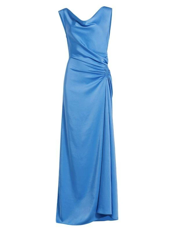 A.L.C. Ophelia Draped Satin Gown 6