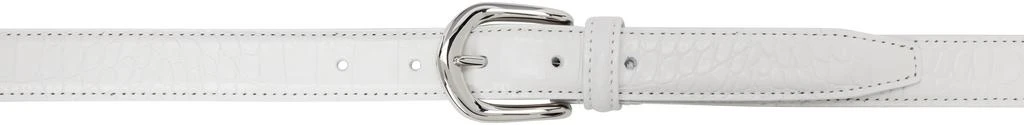 Andersons SSENSE Exclusive White Mock Croc Belt 1