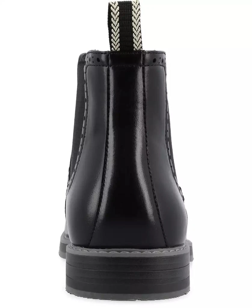 Vance Co. Men's Thorpe Tru Comfort Foam Wingtip Slip-On Chelsea Boots 3