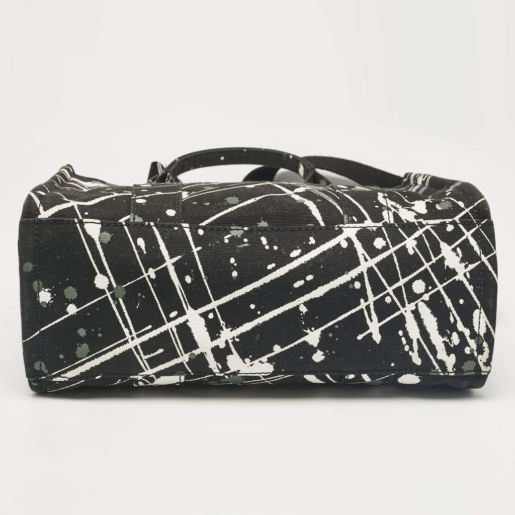 Marc Jacobs Marc Jacobs Black Splatter Paint Print Canvas Medium The Tote Bag 6