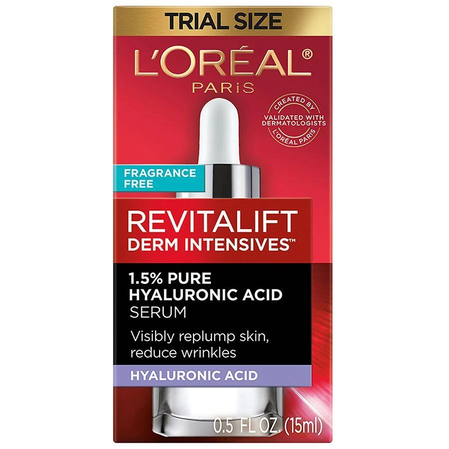 L'Oreal Paris 1.5% Pure Hyaluronic Acid Face Serum Fragrance Free 8
