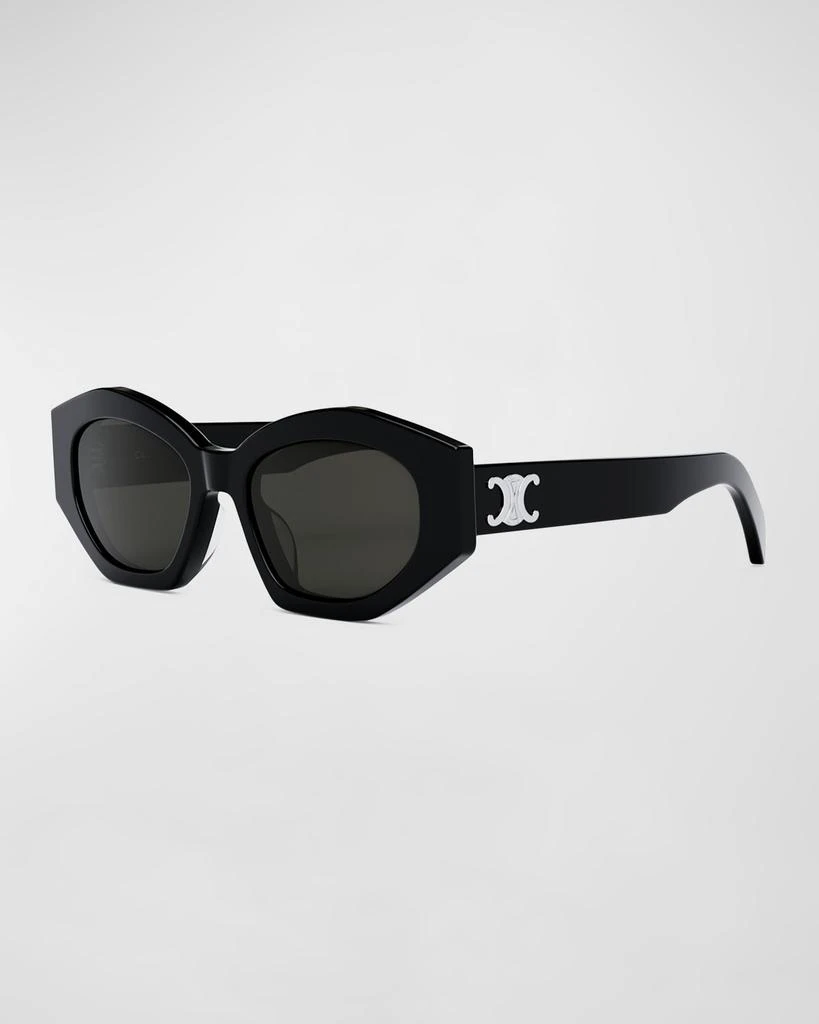 Celine Triomphe Logo Acetate Cat-Eye Sunglasses 1