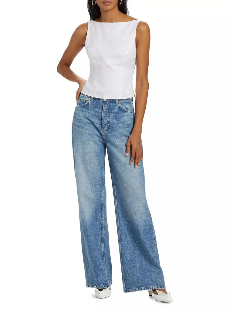Reformation Cary High-Rise Wide-Leg Jeans 2