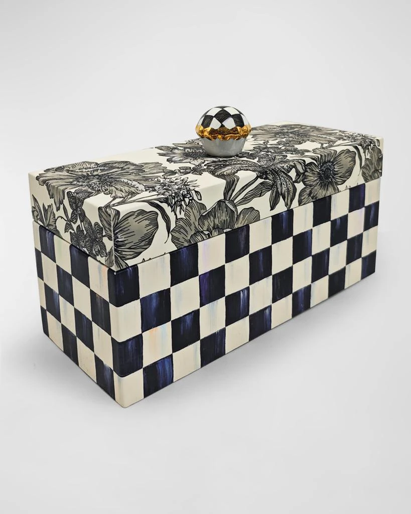 MacKenzie-Childs Courtly English Garden Faux Leather Box