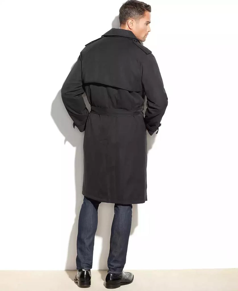 London Fog Men Classic Fit Iconic Belted Trench Raincoat 2