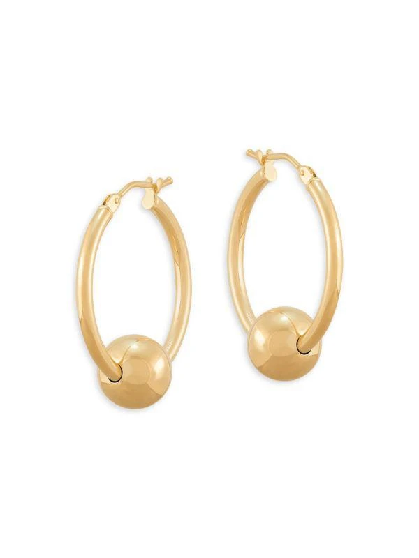 Saks Fifth Avenue 14K Yellow Gold Spherical Drop Earrings 4