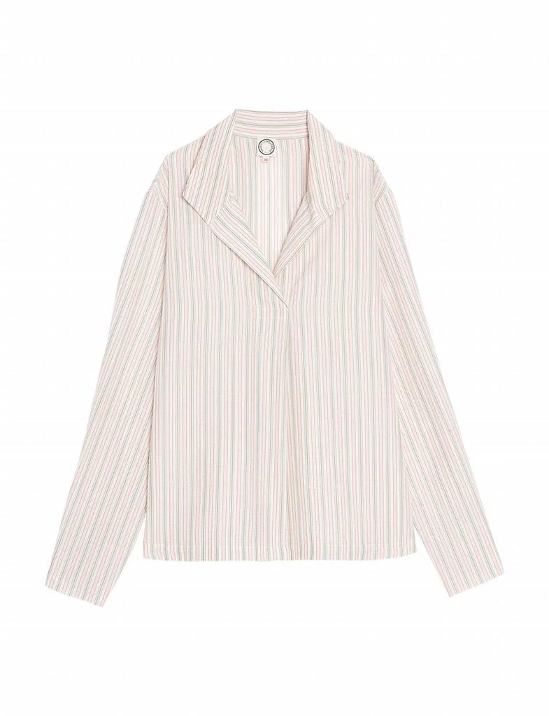 Ines de la Fressange Noa Shirt In Ecru With Stripes 5