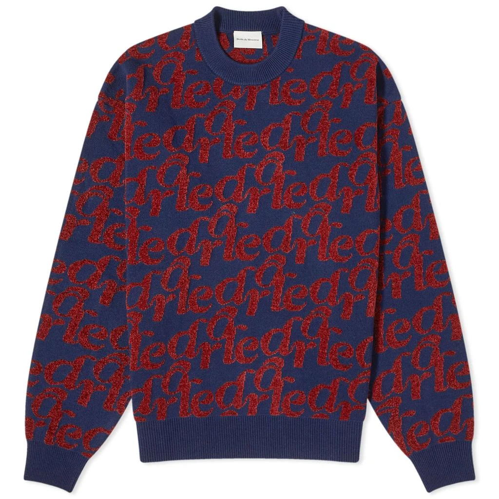 Drôle de Monsieur Drôle de Monsieur Intarsia Logo Knit 1