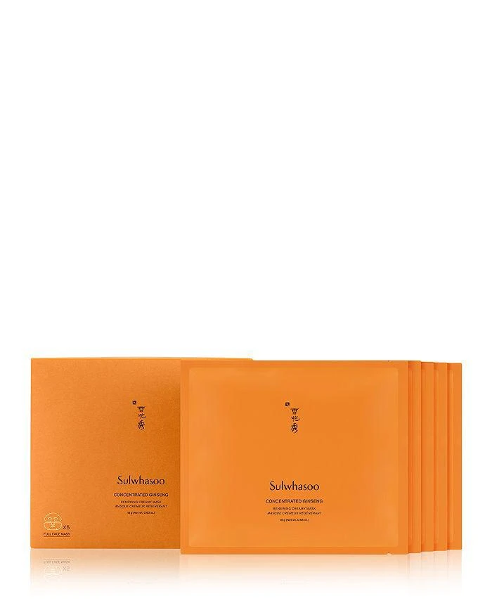 Sulwhasoo Concentrated Ginseng Renewing Sheet Masks, Pack of 5 1