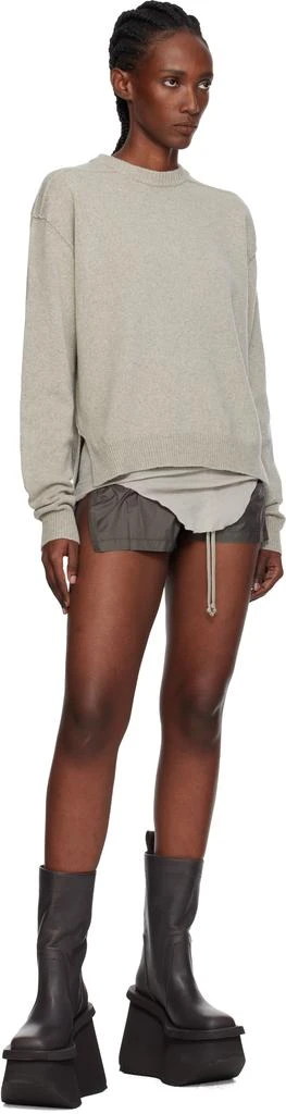 Rick Owens Gray Concordians Factory Boots 5