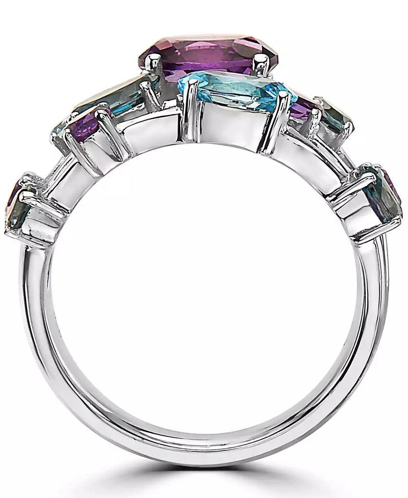 Effy EFFY® Multi-Gemstone Triple Row Statement Ring (3-3/4 ct. t.w.) in Sterling Silver 3
